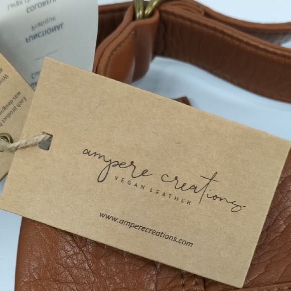 Ampere Creations Vegan Leather Backpack in Tan - Picture 2 of 12